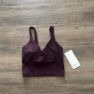 lululemon athletica Plum Longline Seamless Sports Bra